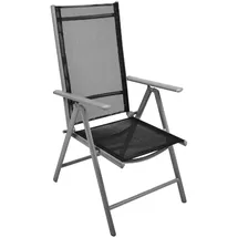 VCM Gartenstuhl 56 x 65 x 105 cm schwarz klappbar