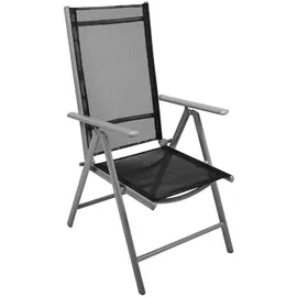 VCM Gartenstuhl 56 x 65 x 105 cm schwarz klappbar