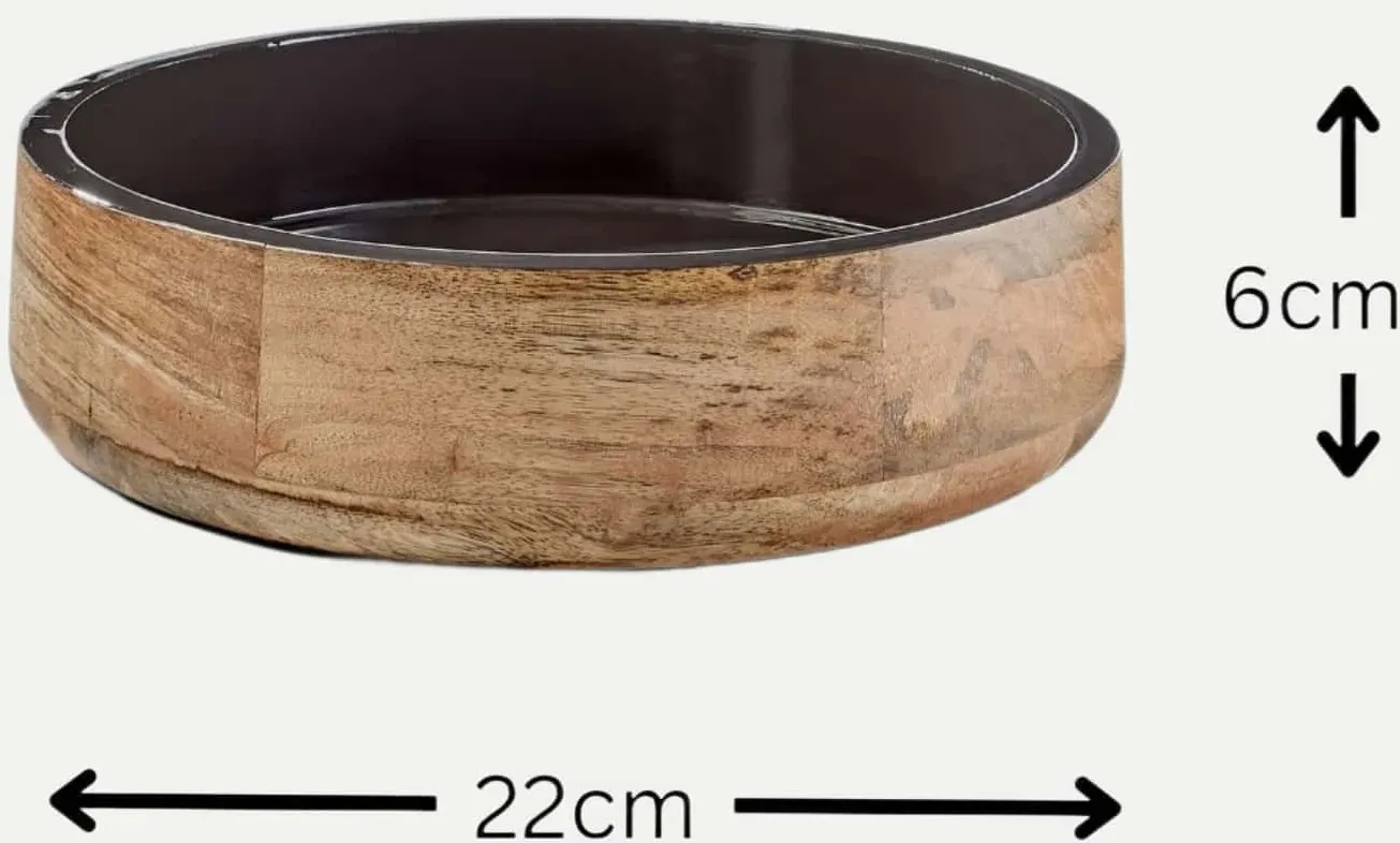 Holzschüssel Singa Braun