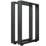 GGM Möbel U Bartisch Kufen 58 x 105 cm Schwarz
