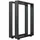 GGM Möbel U Bartisch Kufen 58 x 105 cm Schwarz