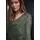 street one studio STREET ONE Langarm Bluse mit V-Neck aus Chiffon - grün