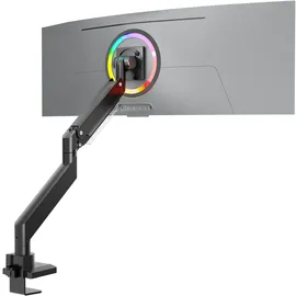 ONKRON Monitorhalterung G130-B für VESA 75x75-200x200, schwarze Gasdruckfeder,