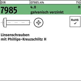F. REYHER Nchfg. GmbH & Co. KG Linsenschraube DIN 7985 PH M3 x 10 2000 Stück