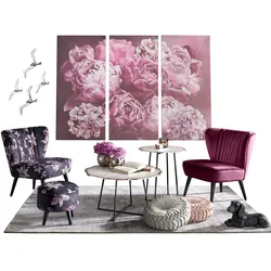Bild HEINE HOME, lila (farbe bild(er): beere), B:210cm H:150cm T:3cm, Bilder