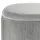 Beliani Pouf mit Stauraum Stoff 55 x 41 x 35 cm Hellgrau