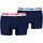 Puma MEN EVERYDAY MULTI LOGO BOXERS blau M 2er Pack