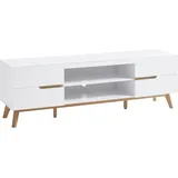MCA Furniture Cervo TV-Lowboard 1690 mm weiß matt/Eiche