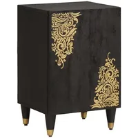 VidaXL Badezimmerschrank Schwarz 38 x 33 x 58 cm