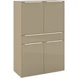 Set One by Musterring Highboard Reno 92 x 42 x 140 cm Taupe