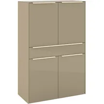 Set One by Musterring Highboard Reno 92 x 42 x 140 cm Taupe