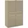 Set One by Musterring Highboard Reno 92 x 42 x 140 cm Taupe