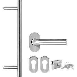 vidaXL Haustür rechts 98 x 200 cm Anthrazit