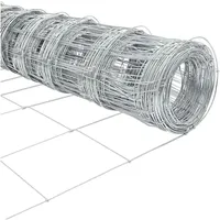 vidaXL Wildzaun 1000 x 150 cm Silber/Eisen