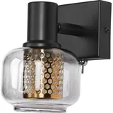 Osram DECOR Spot Firefly Wandleuchte, 1x2.8W, E14, 250lm, 2700K, warmweiß, dimmbar, IP20, Metall/Glas, schwarz, LED enthalten und austauschbar - Schwarz