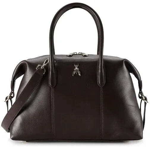 Patrizia Pepe Shopper Tasche Leder 35 cm  braun