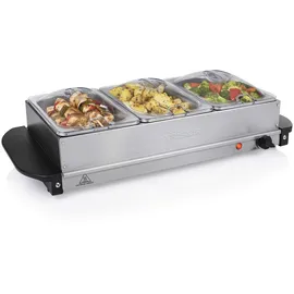 Tristar BP-6283 Buffet-Servierer 200 W, 230 V, 50 / 60 Hz, Type F (CEE 7/4), Schwarz, Edelstahl