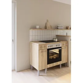 OPTIFIT Küchenzeile Lilly 120 cm braun