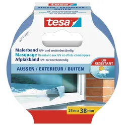 tesa Malerband Außen, 25m, in verschiedenen Breiten, tesakrepp, Malerkrepp