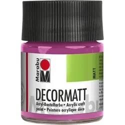 Marabu 140105033 Marabu Decormatt Acryl Pink 033, 50 ml