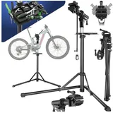 Tectake Fahrrad Montageständer Reparaturständer klappbar höhenverstellbar grau/schwarz