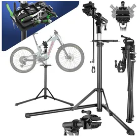 Tectake Fahrrad Montageständer Reparaturständer klappbar höhenverstellbar grau/schwarz