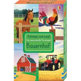 Usborne Publishing Schnapp und weg! Das superschnelle Kartenspiel: Bauernhof