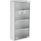 Vierstöckiger Medizinschrank Aus Edelstahl, 30 X 12 X 60 Cm