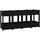 vidaXL Hochbeet 160 x 40 x 71 cm Schwarz