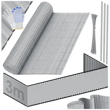 Kesser Balkonverkleidung 90 x 300 cm Hellgrau PVC