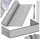 Kesser Balkonverkleidung 90 x 300 cm Hellgrau PVC