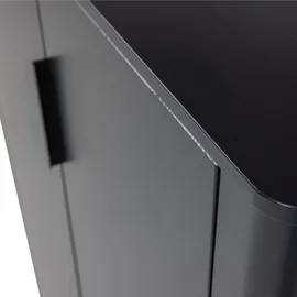 Woood Gunnar Schrank 135 x 85 x 39 cm Schwarz
