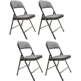 Hti-Living Klappstuhl 4er Set Grau