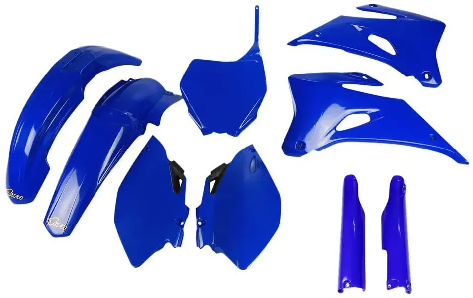 Ufo Yamaha Yzf 250/450 2008-2009 Yakit305f-089 Fork Protectors & Plastikbausatz - Blue - One Size