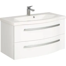 Pelipal Waschbeckenunterschrank 90 cm Serie 4005 Polarweiß hochglänzend