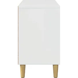 vidaXL Katzenhaus Glänzend Weiß 51 x 30 x 52 cm Holzwerkstoff - Weiß