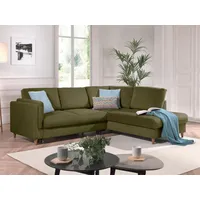 best mobilier Brooke Ecksofa 5 Sitz(e) Grün, Olive