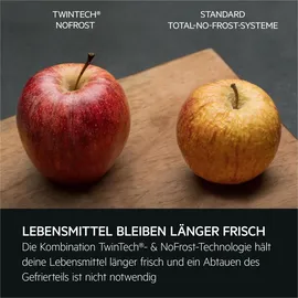 AEG ORC7P361CL Kühl-Gefrierkombination (362 l, 2020 mm hoch, Schwarz)