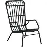 vidaXL Gartenstuhl 55,9 x 96,6 x 47 cm schwarz 1 St.