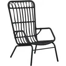 vidaXL Gartenstuhl 55,9 x 96,6 x 47 cm schwarz 1 St.