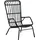 vidaXL Gartenstuhl 55,9 x 96,6 x 47 cm schwarz 1 St.