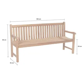 LC Garden Kampen 181 x 64 cm Teak