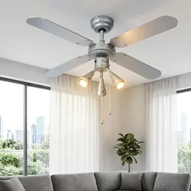 ETC Shop RGB LED Deckenventilator 102 cm Grau