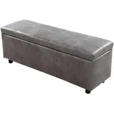 Corium Truhenbank Bukit Grau 118 x 37 x 43 cm