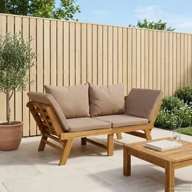 vidaXL 3-in-1 Gartenbank 3-in-1 110 x 60 x 90 cm Schwarz