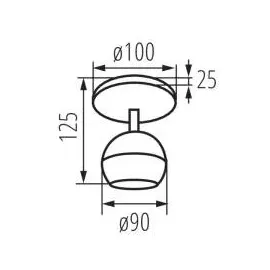 KANLUX Wand-Deckenstrahler GALOBA EL-10" GU10