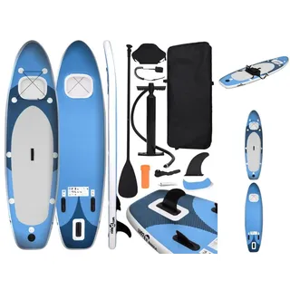 vidaXL SUP-Board-Set Aufblasbar Marineblau 360x81x10 cm