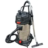 DeTec. Industriesauger 3000W Nass Trocken Sauger 100 Liter Edelstahl Behälter Gewerbe Staubsauger mit 3 Motoren je 1000 Watt Nasssauger für Baustelle