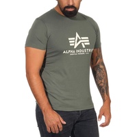 Alpha Industries T-Shirt Basic T-Shirt«, grün