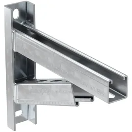 Fischer Auslegerkonsole Massiv Stahl 300 mm grau